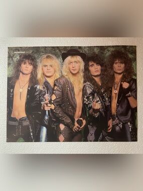 Vintage 80s Rock Band Pinup - Warrant